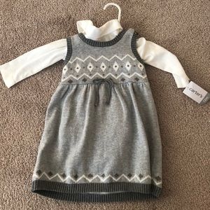 Carter's sweater dress with turtleneck